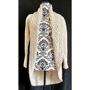 Angel of the North Cardigan Sweater Medium Ivory Cream